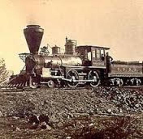 First steam train