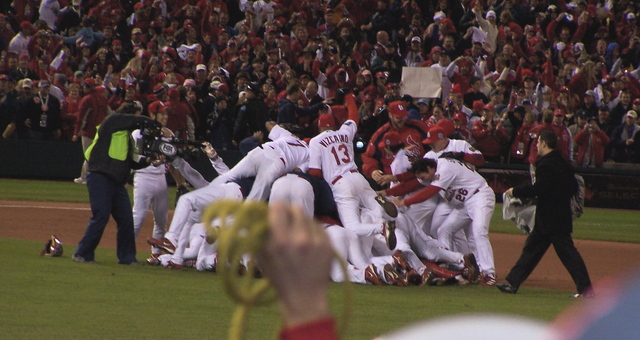 Cardinals win the 2006 World Series.