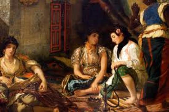 Femmes d'Alger dans leur appartement