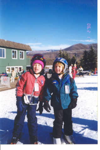 Started skiing age five with cousin Katie
