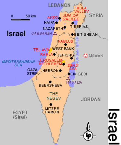 Israel became independent.