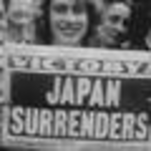 Japan surrenders, end of World War II