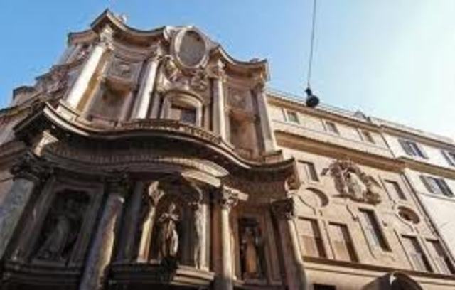 Fachada de San Carlo alle Quattro Fontane de Francesco Borromini