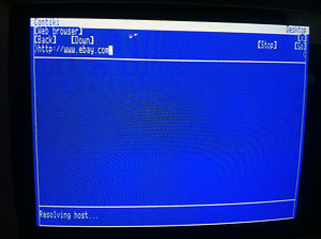The Contiki web browser, the oldest running