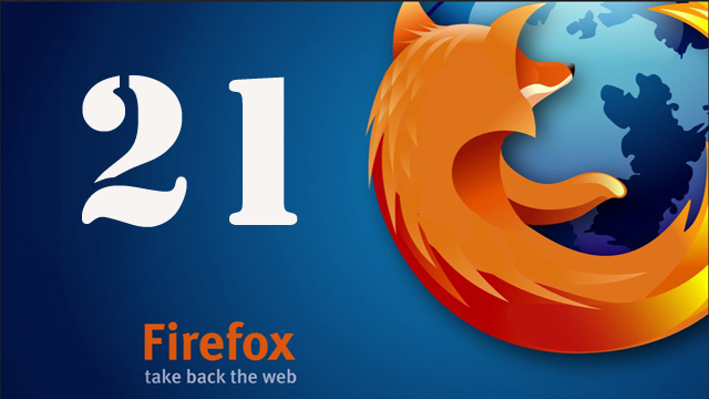 Firefox 21 (latest) created
