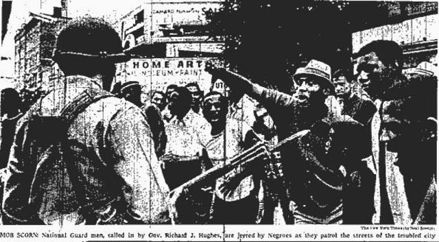 Major race riots take place in Newark