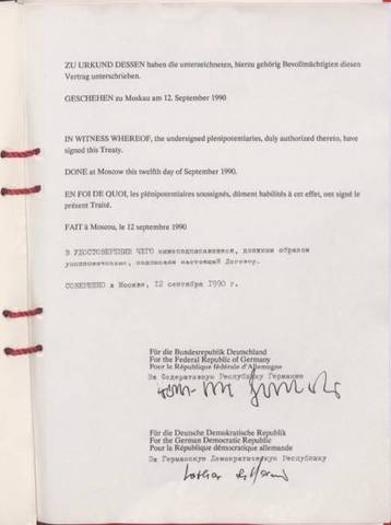 Treaty on the Final Settlement with Respect to Germany