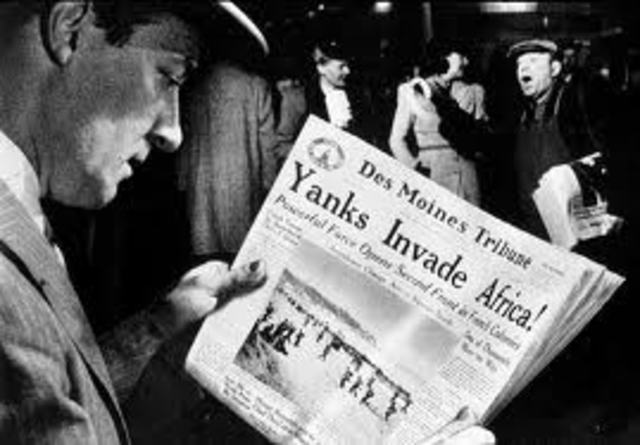 Allies invade North Africa