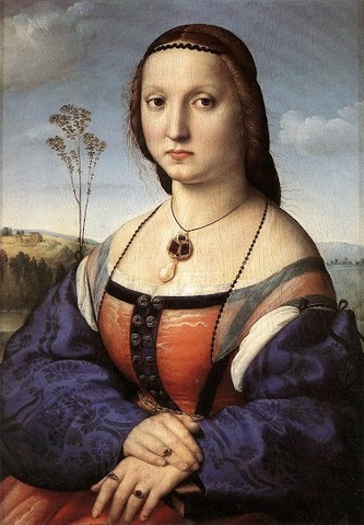 Maddalena Strozzi Doni , Raffaello Santi