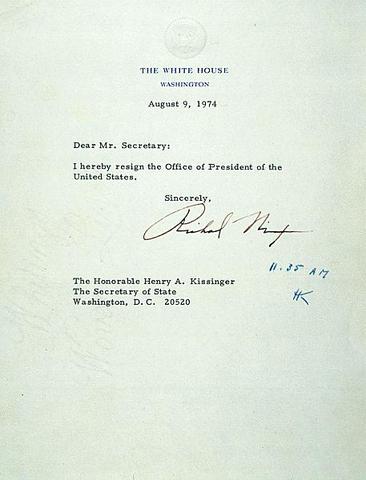 Nixon’s resignation