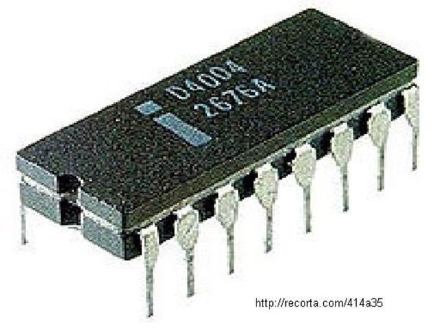 Ted Hoff, Federico Faggin de Intel y Masatoshi Shima de Busicom (ZiLOG) diseñan el primer microprocesador, el Intel 4004