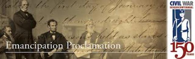 The Emancipation Proclamation takes effect