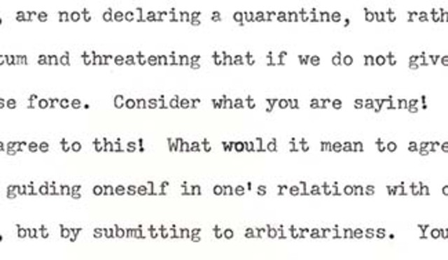 Krushchev Responds to Kennedy's Administration