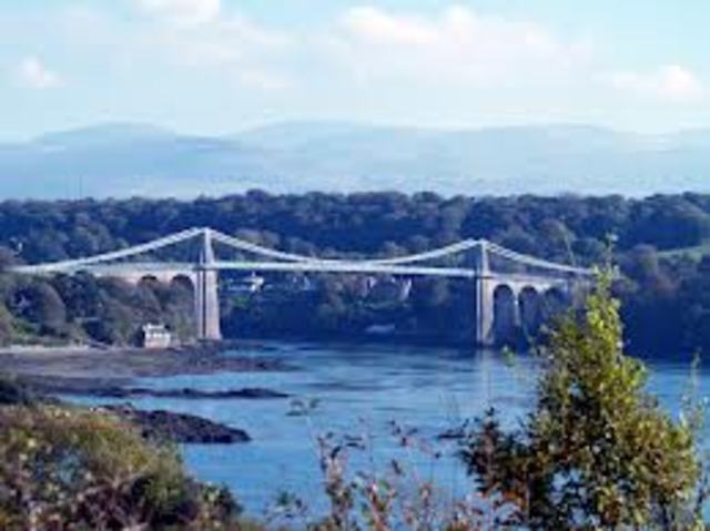 puente colgante de menai