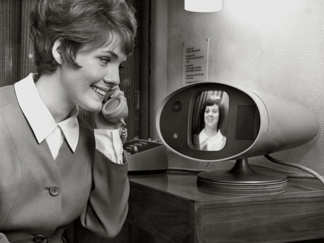 AT&T introduces the picture-phone at the World's Fair in New York. Allowing users to see the person  they were talking to