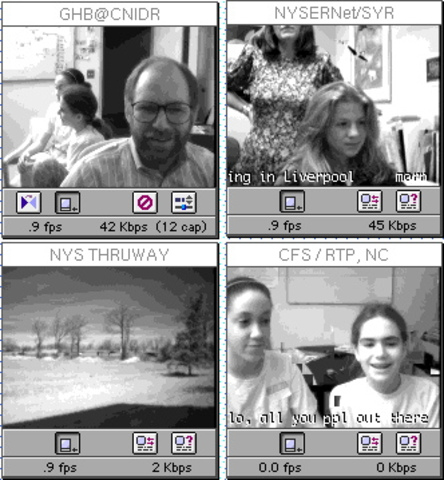 Cu-See Mac provided the first video-conferencing with audio