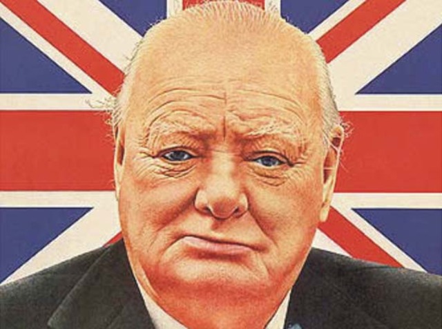 Winston Churchill gives "Iron Curtain" Speech