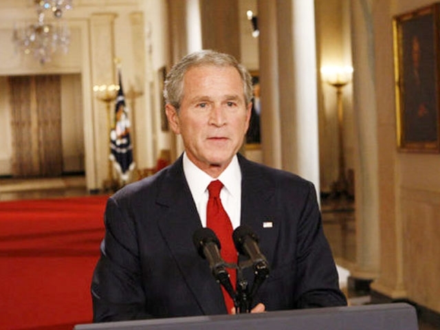 Bailout plan announced by Bush administration