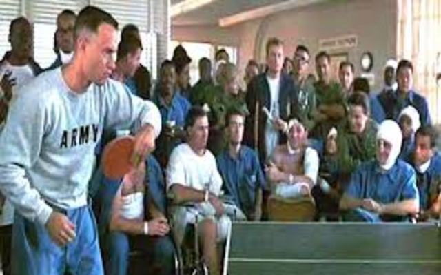 Forrest discovers ping-pong