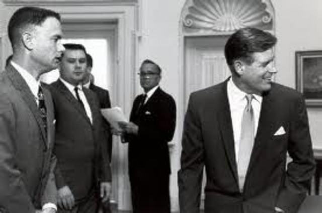 All-American Team meets President John F. Kennedy