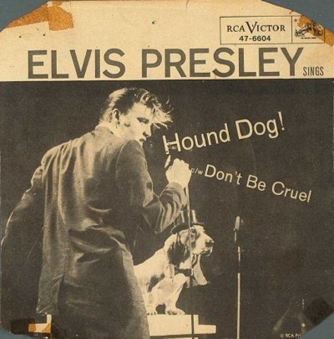 Elvis Presley releases Hound Dog