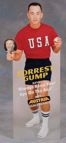 Forrest discovers ping-pong