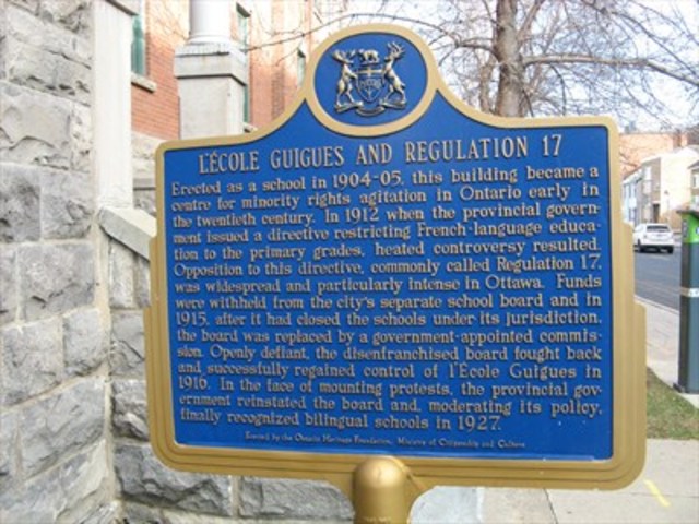 Regulation 17 - Banning of French language instruction