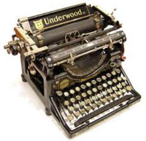 Invention of the typewriter