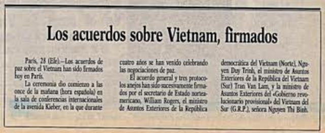 Acuerdo de paz en Vietnam