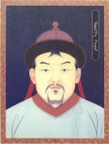 Mongol empire is founded