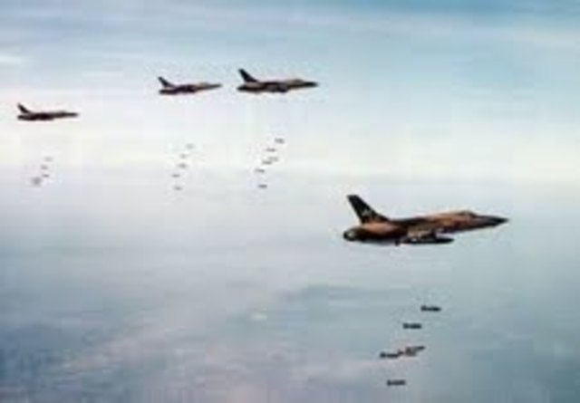 U.S. Begins Operation Rolling Thunder Bombing Campaign