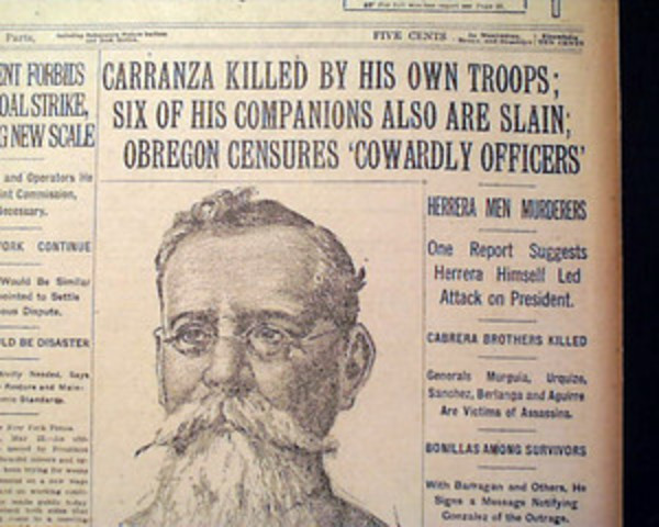 Carranza Murdered