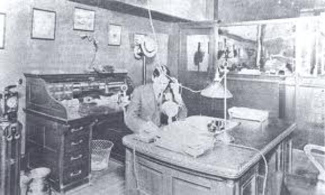 linea telgrafica en E.UU