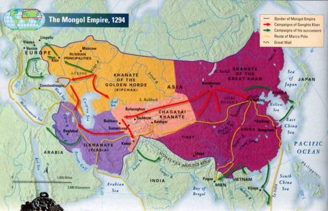 Mongol Empire Divided