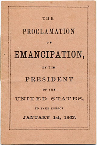 Emancipation Proclamation takes effect