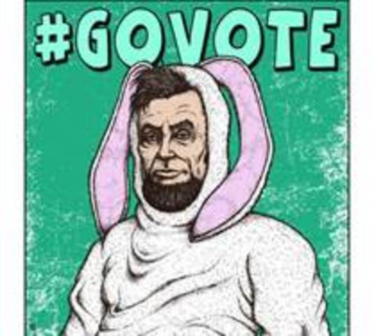 Abre Lincoln is re-elected