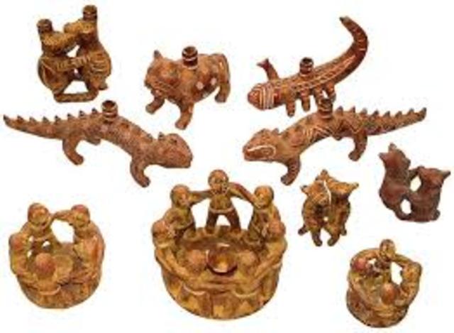 Colombia begins trading and creating art.