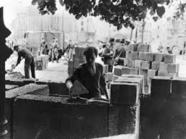 Construction of Berlin Wall