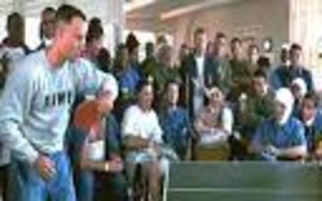 Forrest discovers ping-pong