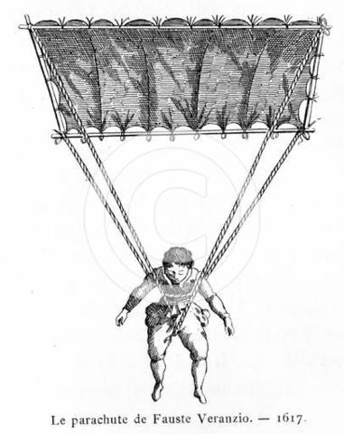 Parachute invented by Fauste Veranzio