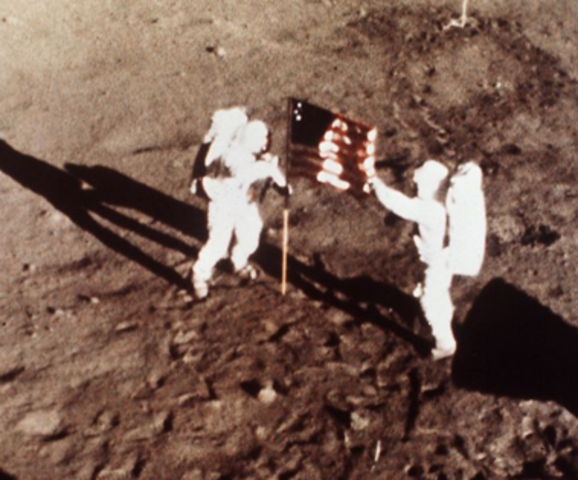 Neil Armstrong and Edwin "Buzz" Aldrin