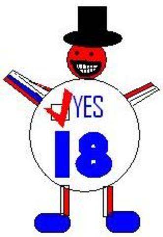 26th Amendment Allowing 18 Year Olds to Vote