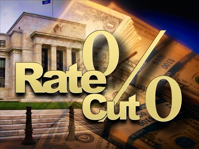 Fed cuts rate to 1%