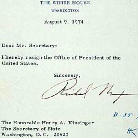 Nixon Resigns