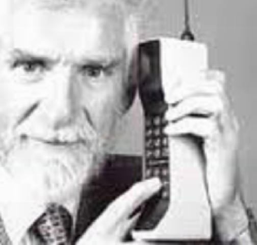 The first cellphone call