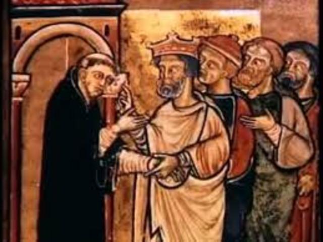 Vikings accepting Christianity