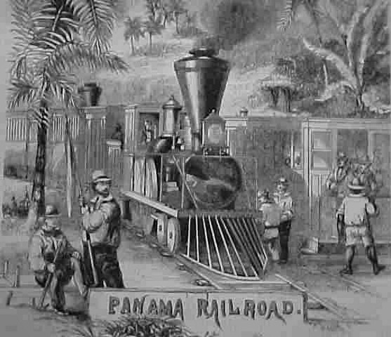 Railroad built across Panama