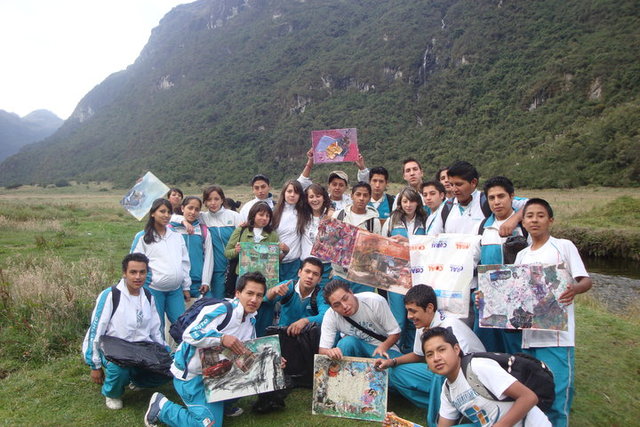 con mis companeros en unos cursos