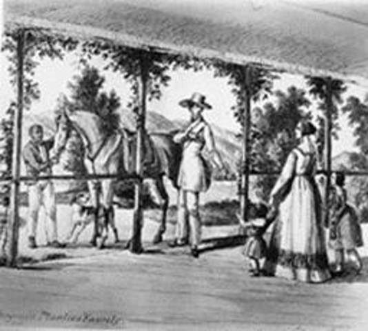 Virginia Planter's Family by August Köllner, 1845