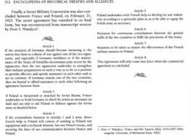 Britain signs a pact with Poland.